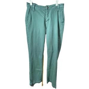 Studio Blue Straight Leg Mid Rise Denim Jean In Emerald Green Size 30